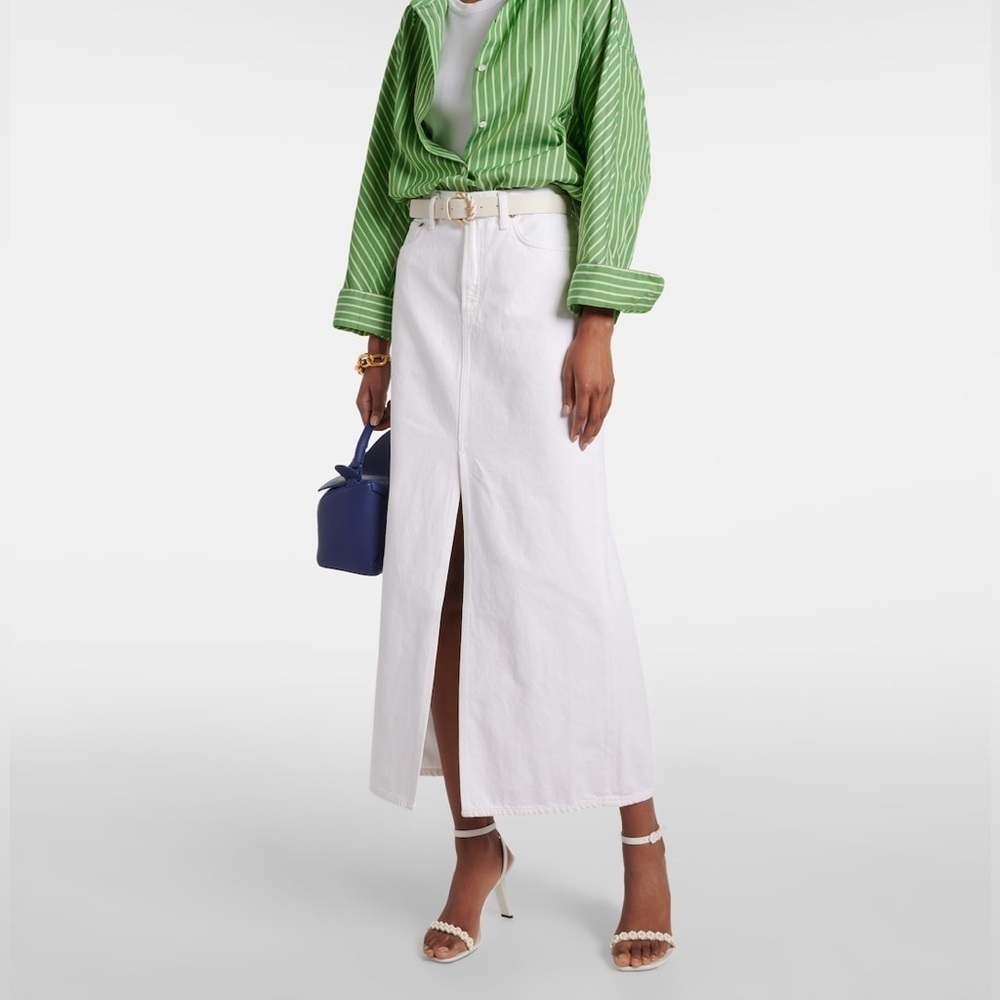 AGOLDE Leif Denim Maxi Skirt (30)
